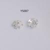 18k Gold-Filled Zircon Snowflake Flower Spacer Bead for DIY Jewelry and Bracelets