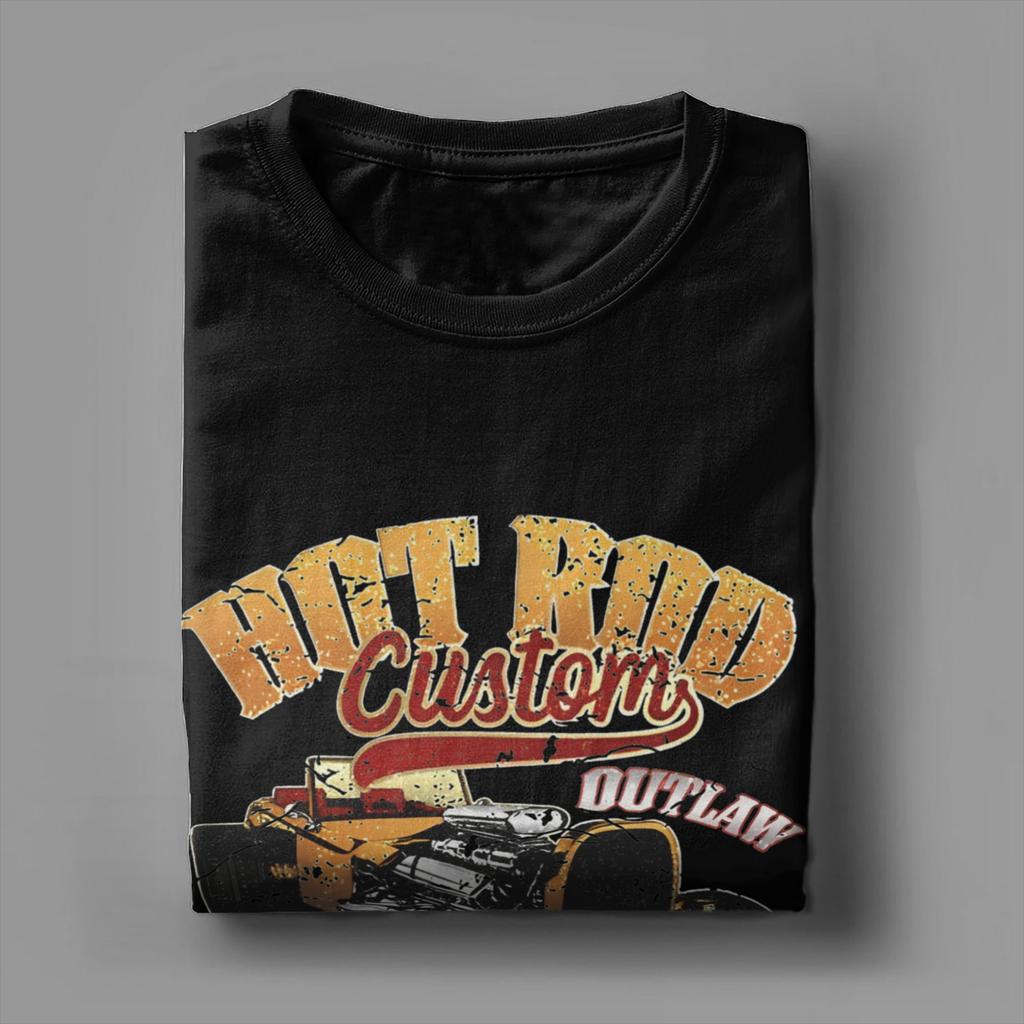Hot Rod Tee Shirt for Men Women Printed T Shirts  100% Cotton Clothes