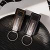 New Carbon Fiber Leather Car Keychain Key Ring Gift For Gazoo Racing Corolla Yaris TRD Auris Rav4 Prius Prado Accessories