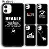Krajews Beagle Puppy Dog Phone Case Cover For iPhone 17 Air 16 15 14 Plus 12 13 Pro Max Coque Shell Fundas