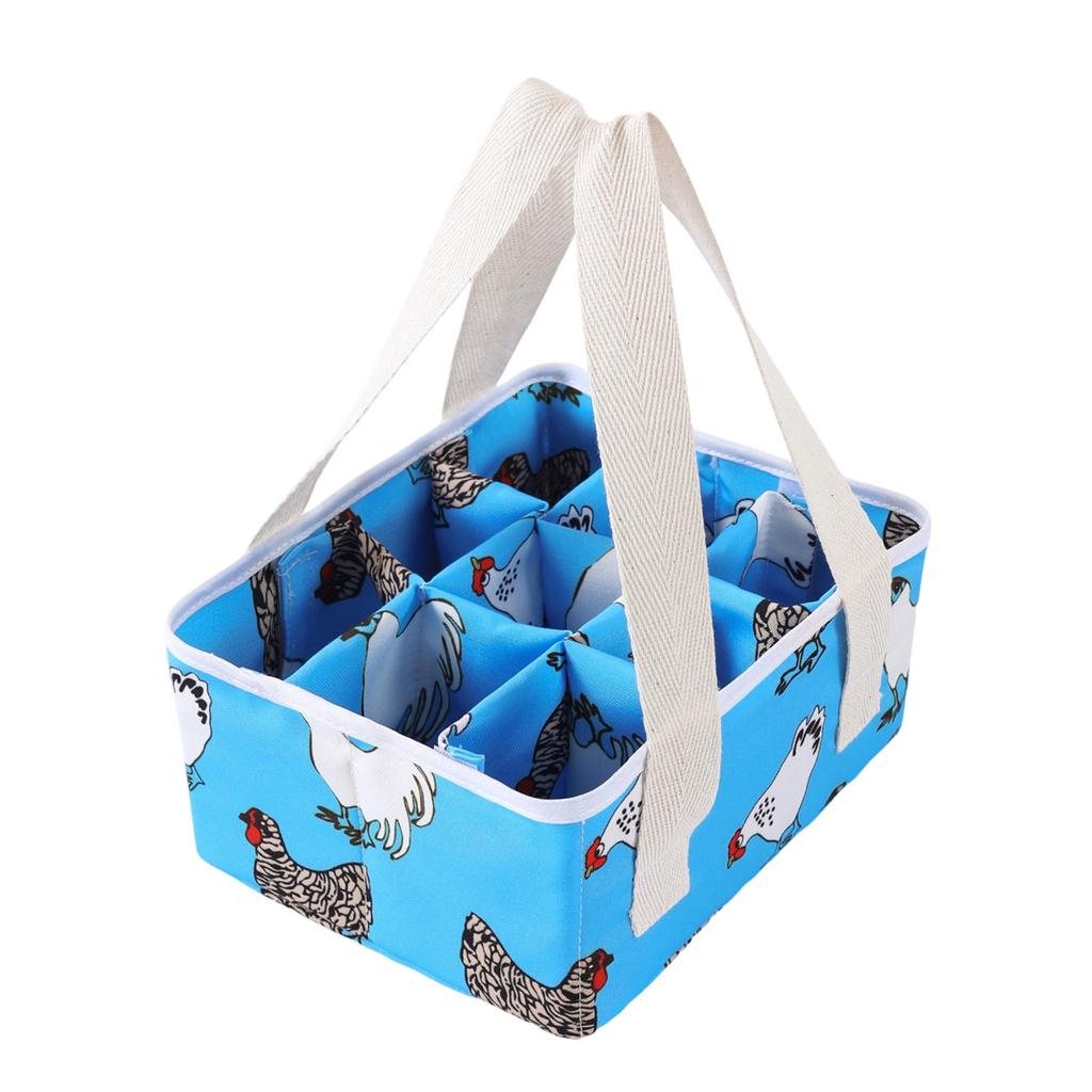 Multipurpose Net Eggs Container With 9 Sections For Farm Gathered Eggs Vegetables And Fruits Storage