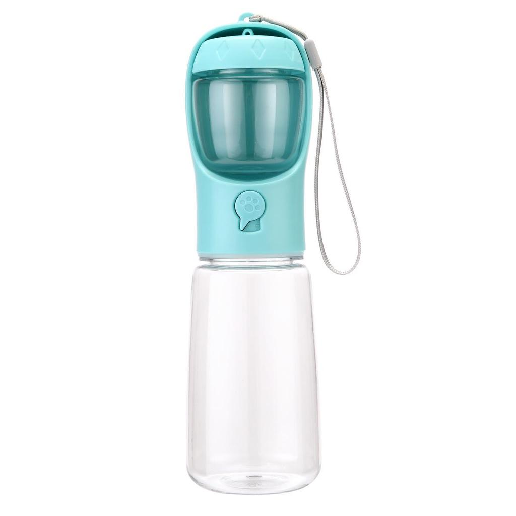 Portable Dual Pet Water & Food Cup for Dogs & Cats - Ideal for Outdoor Walks and Travel.