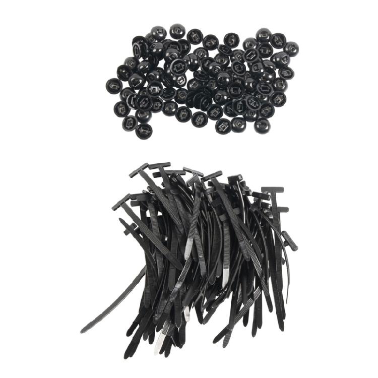 

Pack of 100 Black Nylon Binding Straps Ties with Reusable Buckles Cost Effective Solution for Frequent Disassembly Needs 1