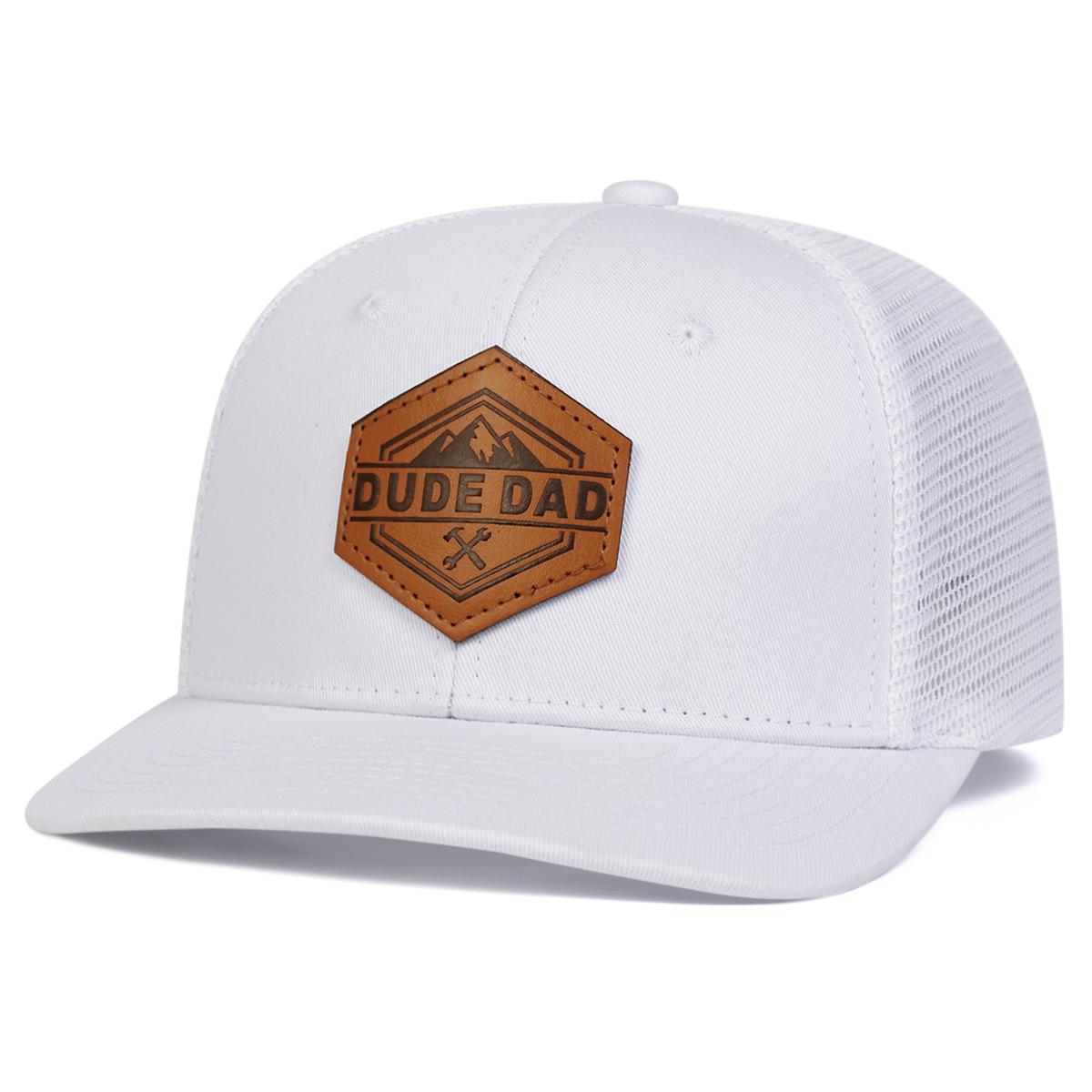 

Unisex Dude Dad Hexagonal Leather Label Baseball Net Caps Spring And Summer Outdoor Adjustable Casual Hats Sunscreen Hat