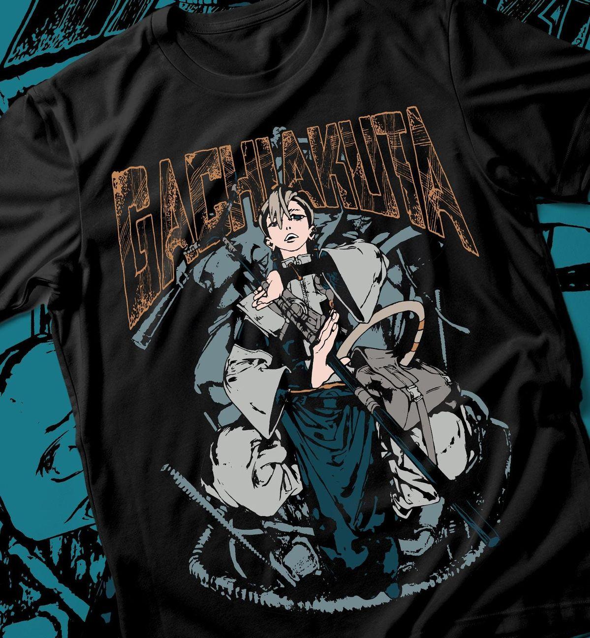 

Футболка Gachiakuta з принтом Rudo Бавовняна Чоловіча Оверсайз Хіп-Хоп Аніме З коротким рукавом Вуличний одяг Чоловічий одяг Висока якість Короткі рукави XXXL білий