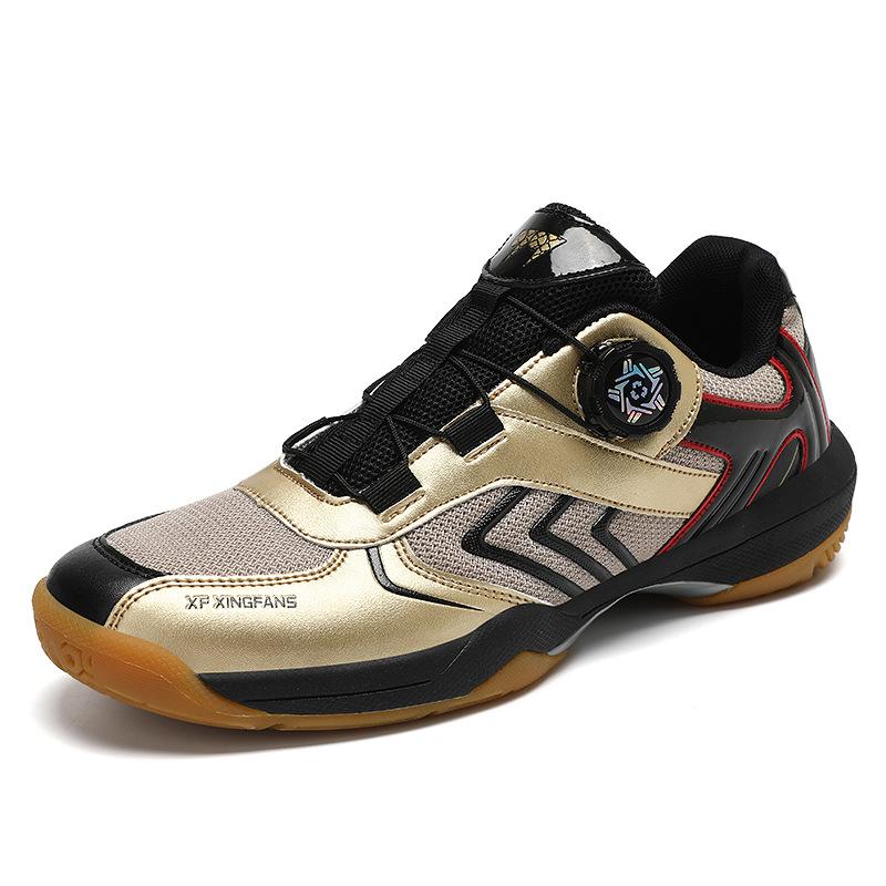 

New Indoor Training Badminton Shoes Carbon Board Tennis Shoes Sports Daily Outdoor Games Sneakers Rotary Buckle 45