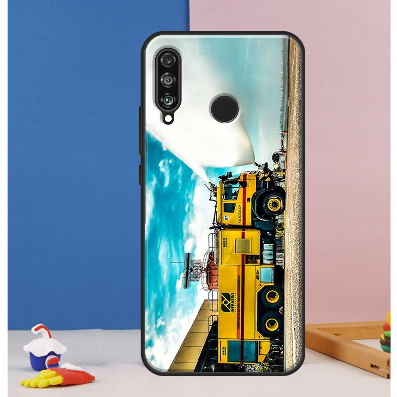 Fire Truck Case For Huawei Nova 12s 7i 8i 11i 12i 9 10 SE Y73 Y90 Y70 Y72 Y61 Y91 P30 P40 Lite P60 Pro