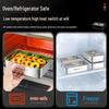304 Stainless Steel 2-Layer Square Insulated Food Prep Container with Lid