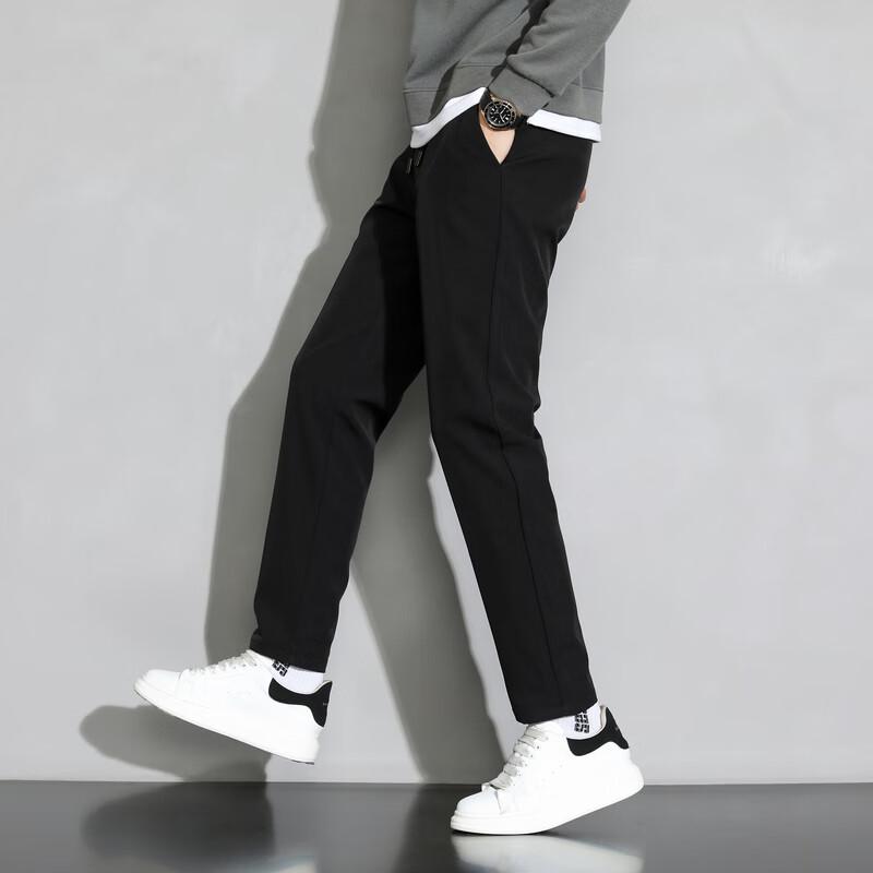 Men's Fleece-Lined Wrinkle-Resistant Casual Pants