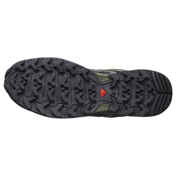 SALOMON X Ultra Pioneer Mid Cswp Síťovina Protiskluzové Odolné Venkovní Funkční Boty Pánské Boty Zelená Žlutá 472080