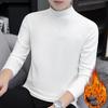 Herren-T-Shirt aus deutschem Samt mit langen Ärmeln und halbhohem Kragen für Herbst/Winter
