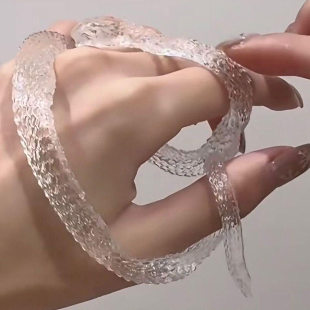 Handgemachtes Transparentes Schlangen-Quetschspielzeug Simulationsschlange Kneifspielzeug Schreibtischdekoration