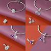 New Copper Purple Flying Witch Hat & Magic Book Stylish Charms Beads Fits Original Bracelet Jewelry Diy Halloween Charm For Women Gifts
