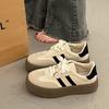 Little white shoes women's summer new retro board shoes women's thick soles increase height leisure sports