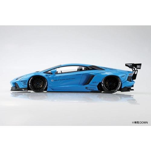 Aoshima Bunka Kyozai (AOSHIMA) 1/24 Liberty Walk Series No. 17 LB Works Lamborghini Aventador Ver. 1 Plastic Model Kit, Sky Blue