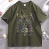 Gothic Moth T Shirt Unisex Unisex Witchy Floral Skull Tee Dark RoUnisexce TShirt Unisex Unisex Vintage Cotton Short Sleeve Tshirt Clothes
