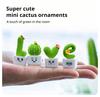 Love Cactus Car Accessories, Creative Handmade Resin Simulation Car Console Gifts Decoration Accessories