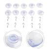 Suction Hooks Plastic Glass Suction Cups Bathroom Kitchen Towel Large