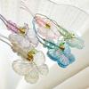 Flower Butterfly Pendant Phone Strap Portable Y2K Hanging Lanyard for Girls