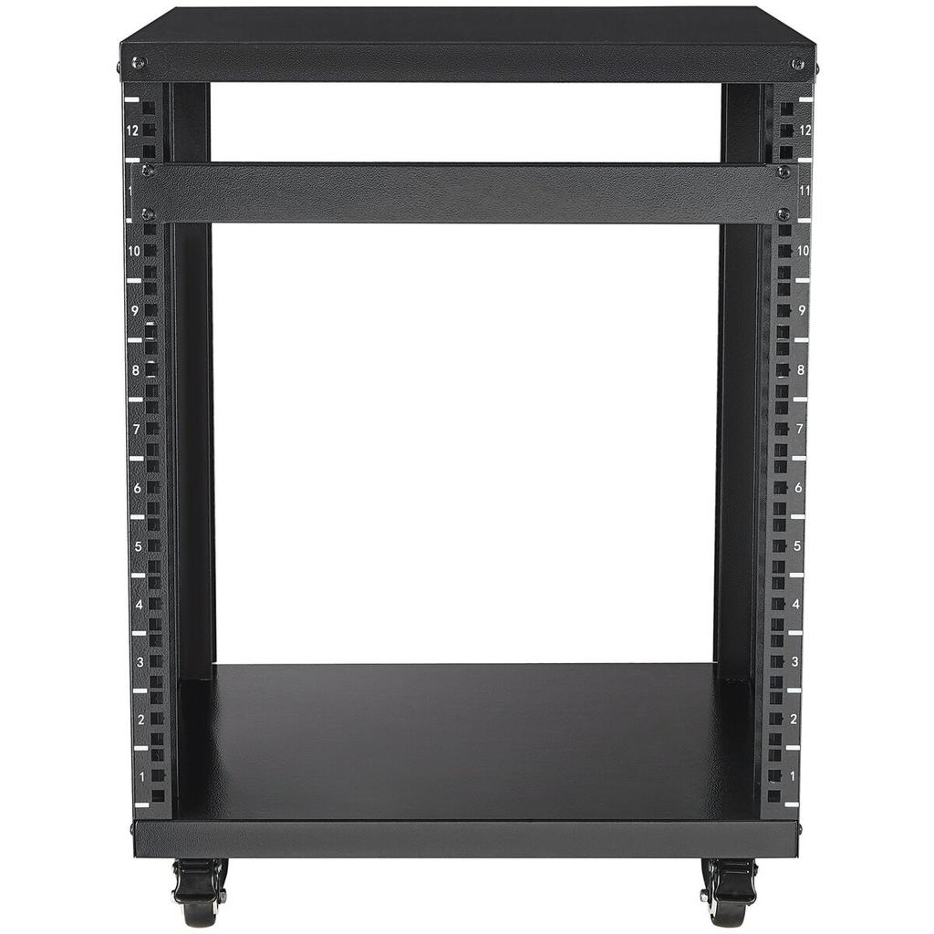 12U AV Rack Stand 500 lbs Capacity Network Stereo Recording Studio Rack