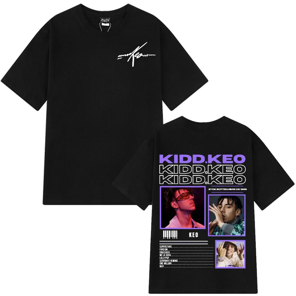 2025 Summer Singer Kidd Keo Album Tour Merch Tshirts Men Womens Hip Hop Pop Music Casual 100 Pure Cotton ONeck Tee Shirt