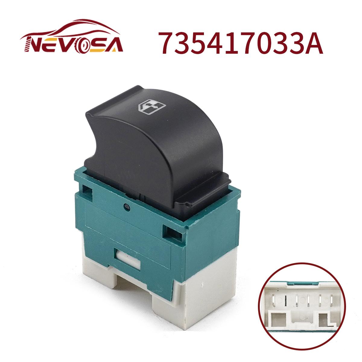 735417033A For Fiat Idea Doblo Lancia Window Control Switch Electric Green Base 5P Car Parts Accessories 5P 735417033A
