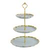 Ruhan European Style 3-Tier Ceramic Fruit Plate