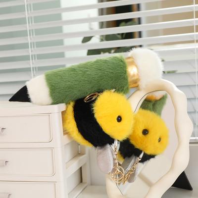 Süße Bienenpuppe Prüfungsgeschenk, Bleistift Plüschpuppe Puppe Buchtasche Anhänger Geschenk Jede Prüfung Muss Bestanden Werden