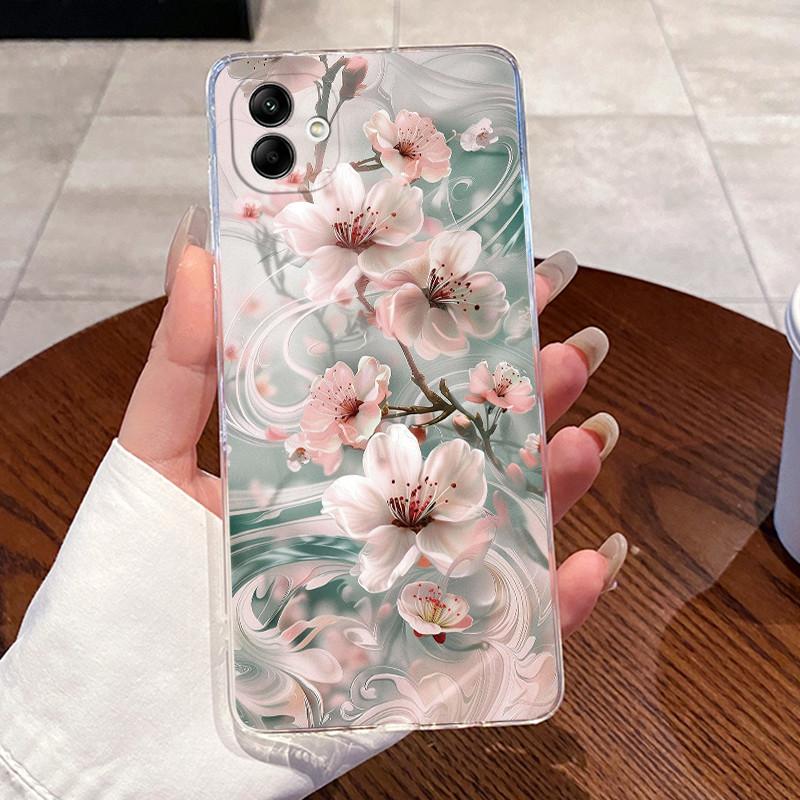 For Samsung Galaxy A04e A04 Case For Samsung A05 Coque Samsung A07 4G Capa Clear Silicon Soft TPU Back Cover Cute Cat Phone Case