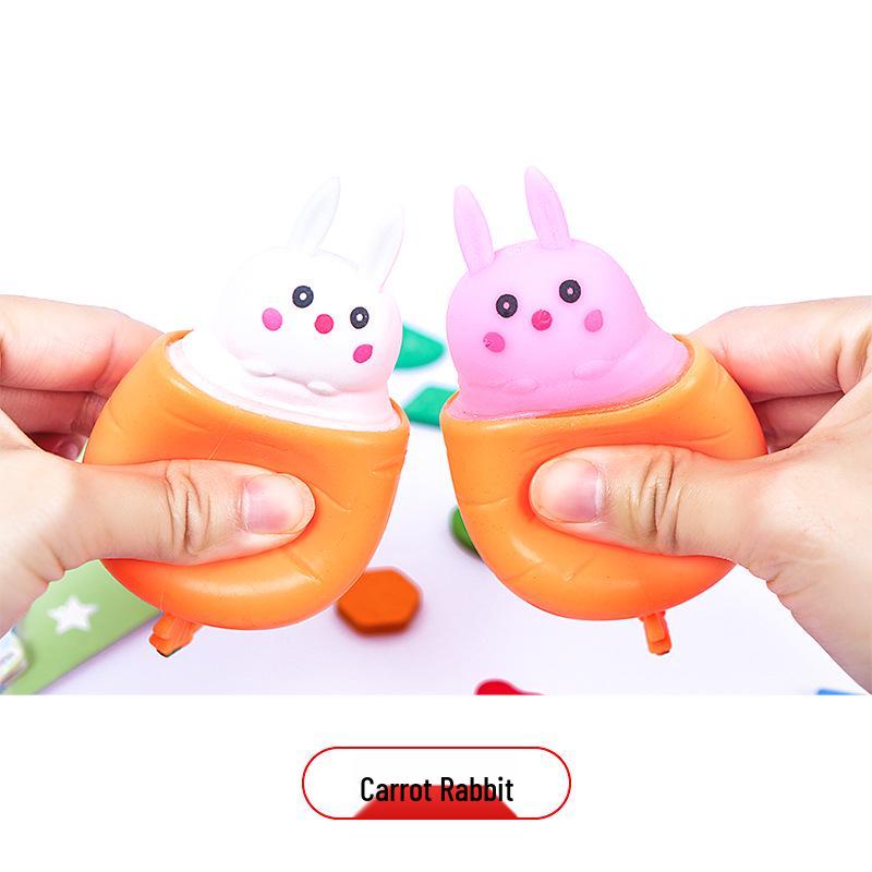 

Игрушка-сквиши «Морковь и сыр» для снятия стресса - Декомпрессионный гаджет «Кролик и мышь»