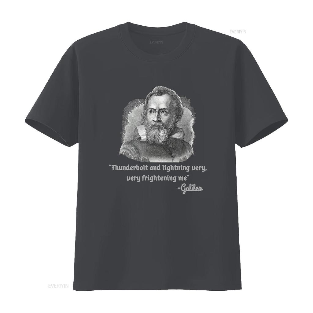 Thunderbolt lightning Galileo Meme Science Astronomy T shirt vintage Washed Soft Top For Everyday Wear Stylish Versatile