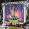 High-Definition 3D Outdoor Scenery Waterproof Curtains for Rainy Days