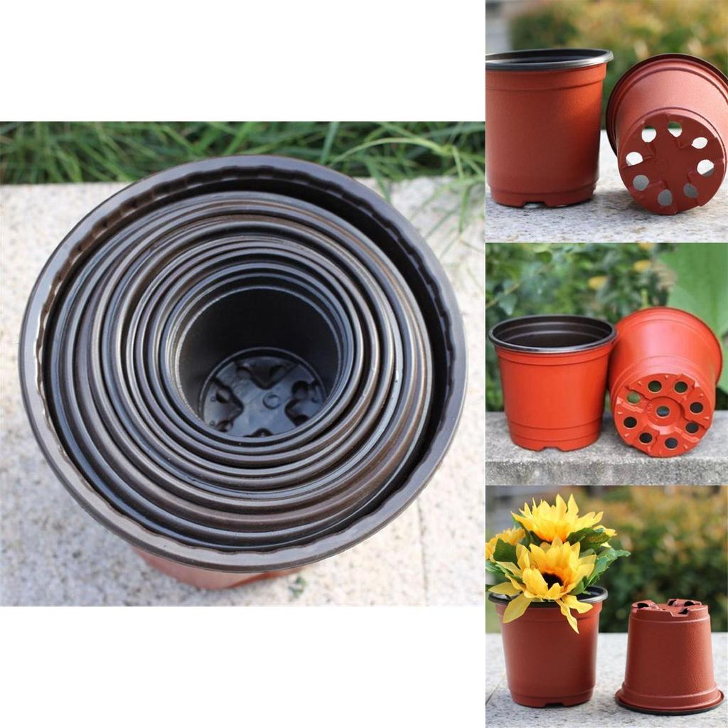 Und Leichtgewicht 10/50/100 Stück Zweifarbiger Kunststoff-Pflanztopf für Setzlinge**