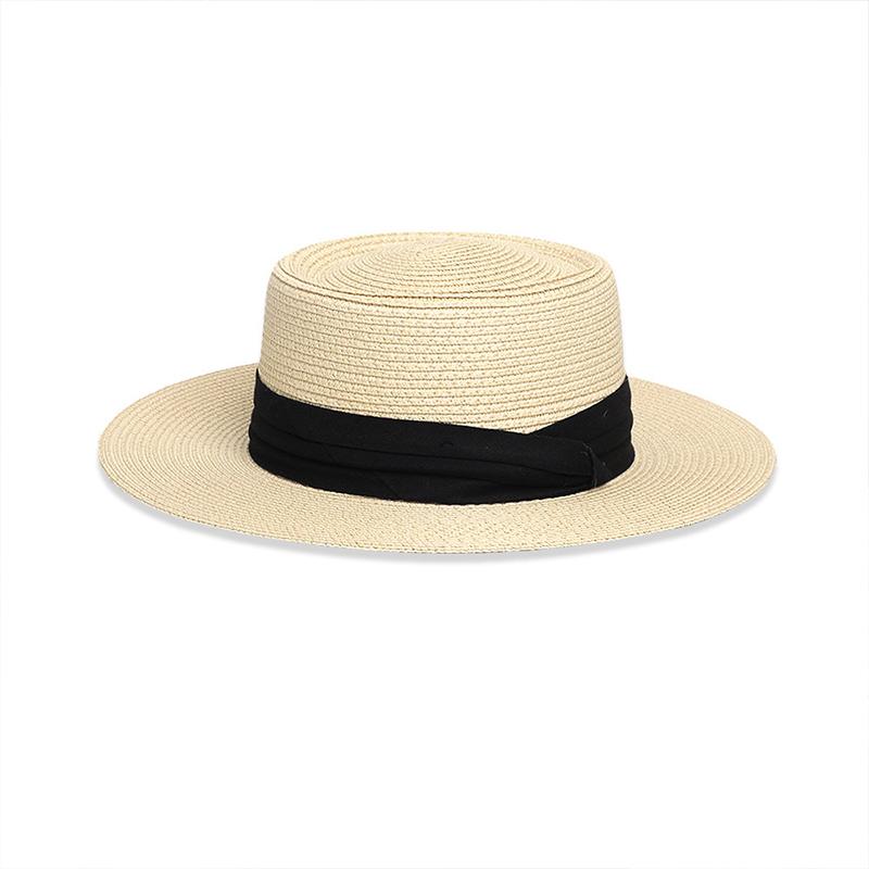 High-Quality Wide-Brimmed Panama Straw Hat For Beach Trips Summer Sun Protection Hat