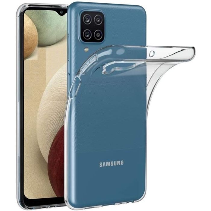 Coque pour Samsung A12 - Phonillico - Silicone Gel TPU - Ultra Mince - Souple - Transparent