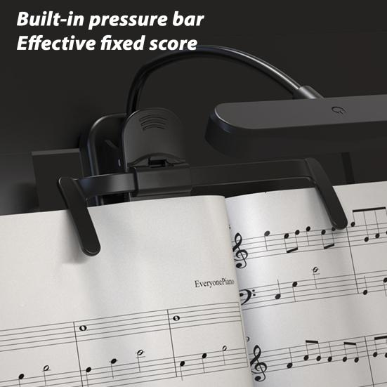 Music Stand Light Rechargeable Clip Piano Lamp Portable LED Reading Lamp for Musician Piano Player Kids