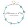 Adjustable Starfish Necklace Ornaments Beach Beaded Necklace Vintage Bohemian Style Necklace  Women