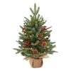 55cm Künstlicher Weihnachtsbaum Tisch-Kleinbaum PE Weihnachtsdekoration Weihnachtsbaumschmuck Tannenzapfen Weihnachtsbäume