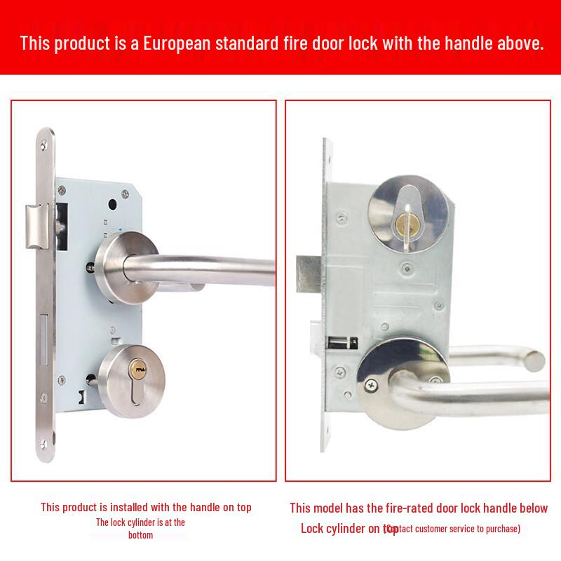 Huilaida 304 Stainless Steel Fire Door Lock Body
