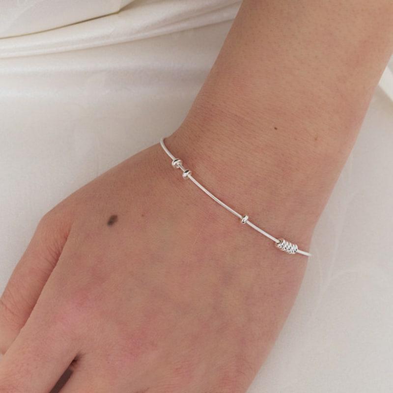 

geegee [silver925] tiny pebble bracelet SILVER