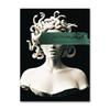 Poster Artistico Medusa di Smeraldo Creature Mitologiche Stampe per Pareti Pittura su Tela Mitologia Greca Moderna per Galleria Decorazioni per la Casa