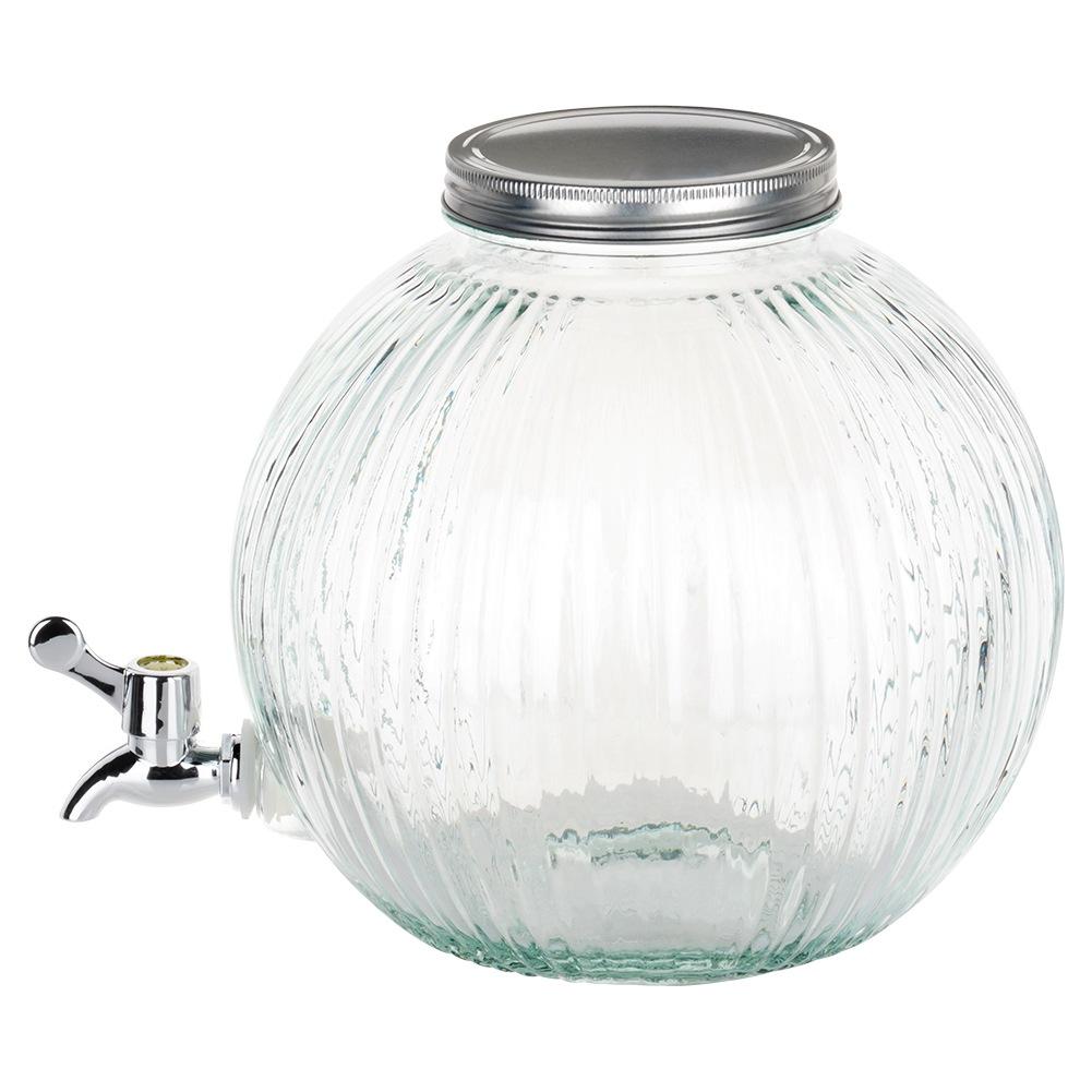 Słój Słoik Do Napojów Z Kranikiem Szklany Dystrybutor Na Napoje Kulka 5.5L EXCELLENT HOUSEWARE 139774