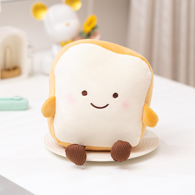 Cute And Charming Cartoon Capybara Transforms Into Food Bun Stuffed Doll Pillow Burger Bread Croissant Stuffed Toy Home Decor Present Designed For
