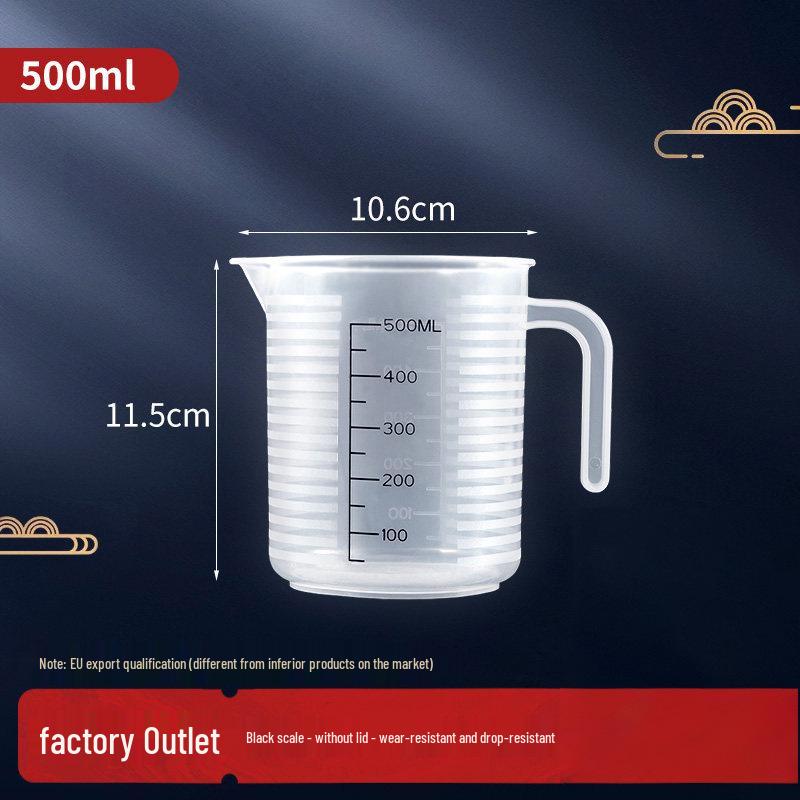 Hengzhi Large Capacity Food-Grade Plastic Measuring Cup for Milk Tea