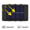 1000LM LED Solar Wall Lamp Outdoor Waterproof Up and Down Luminous Lighting for Garden Fence Decoration Sunlight Light