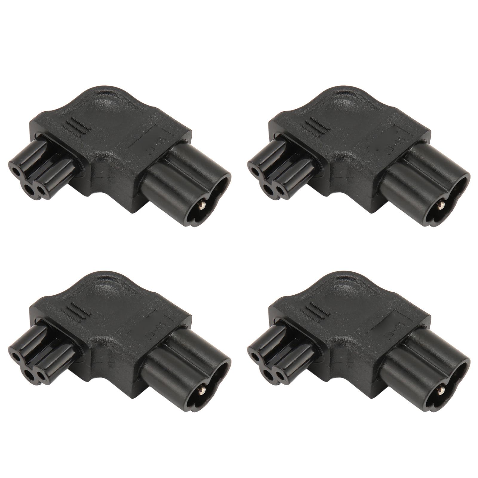 

4 шт. IEC320 C6 - IEC320 C5 адаптер питания правый угол 90 градусов левый поворот IEC320 C6 папа - C5