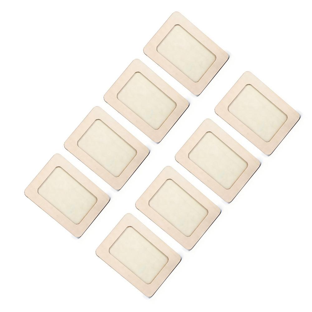8pcs Handmade DIY Frame 14*19cm Customizable Wood Photo Frame For Gifts Family Bonding Activities Home Decoration Spare Parts