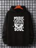 College Style Sports Hoodie Innovative Fashion Letter Print Autumn and Winter Plus Fleece Hoodie Suitable for and Unisex