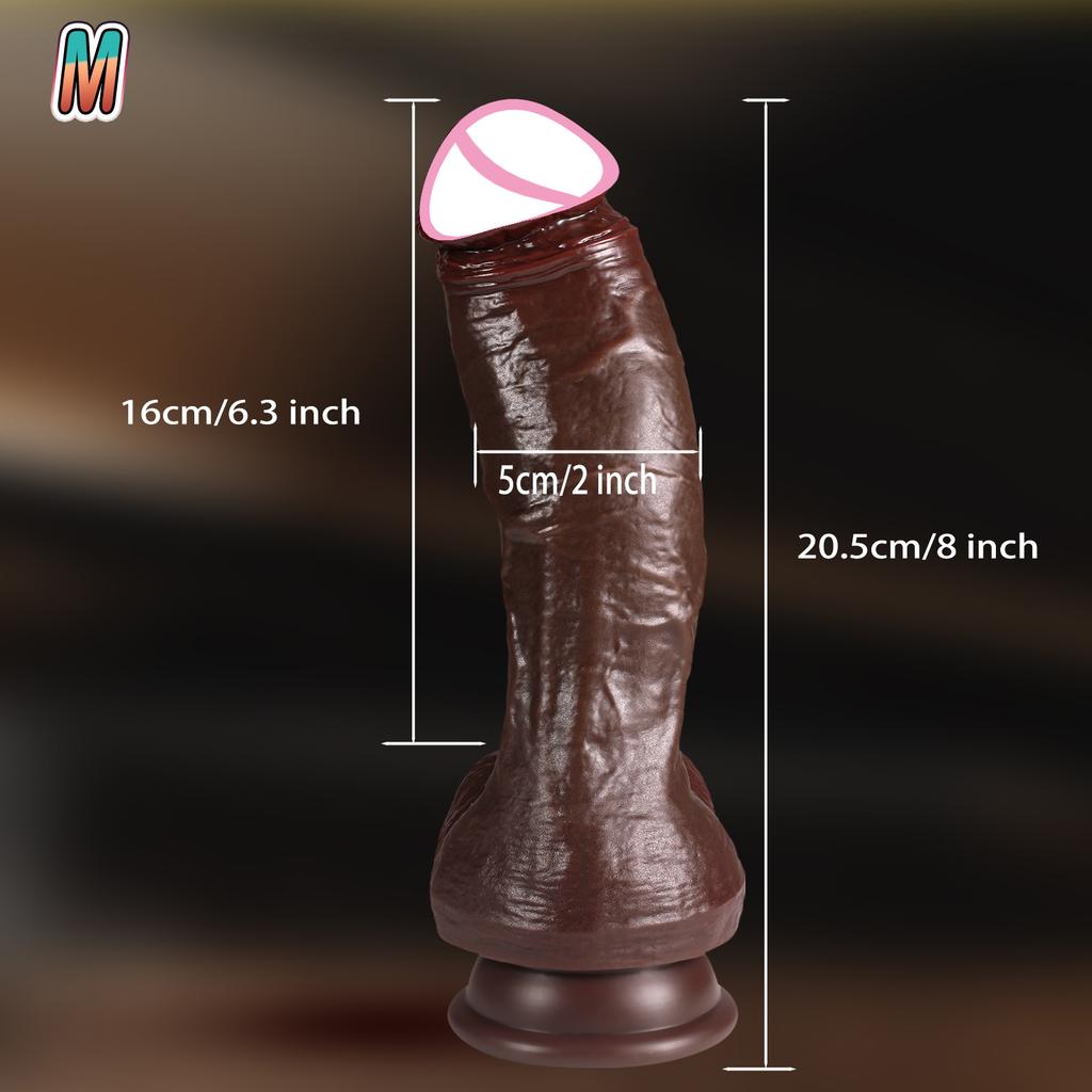 Huge Thick Realistic Dildo Big Penis Double Penetration Anal Plug Vagina Masturbator for Women 18+ Sex Toy