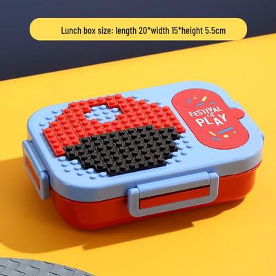 Kids DIY Building Block Insulated Stainless Steel Lunch Box